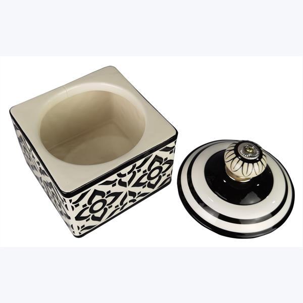 Ceramic Coffee Tea Sugar Flour Canister Set Dish