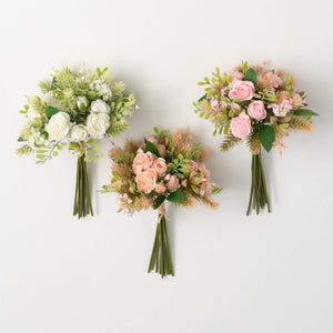 Pastel Pink Peach Mini Rose Bundle
