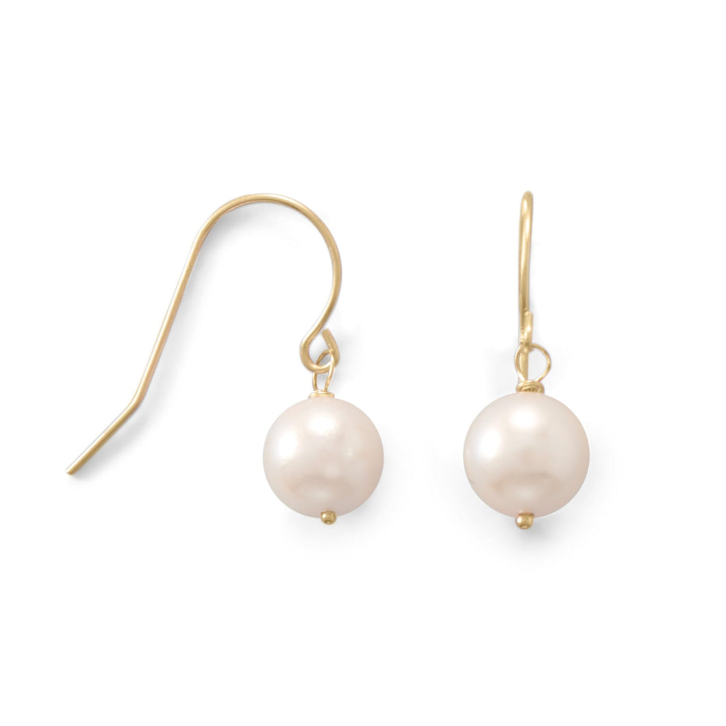 Cultured Akoya Pearl French Wire Earrings
