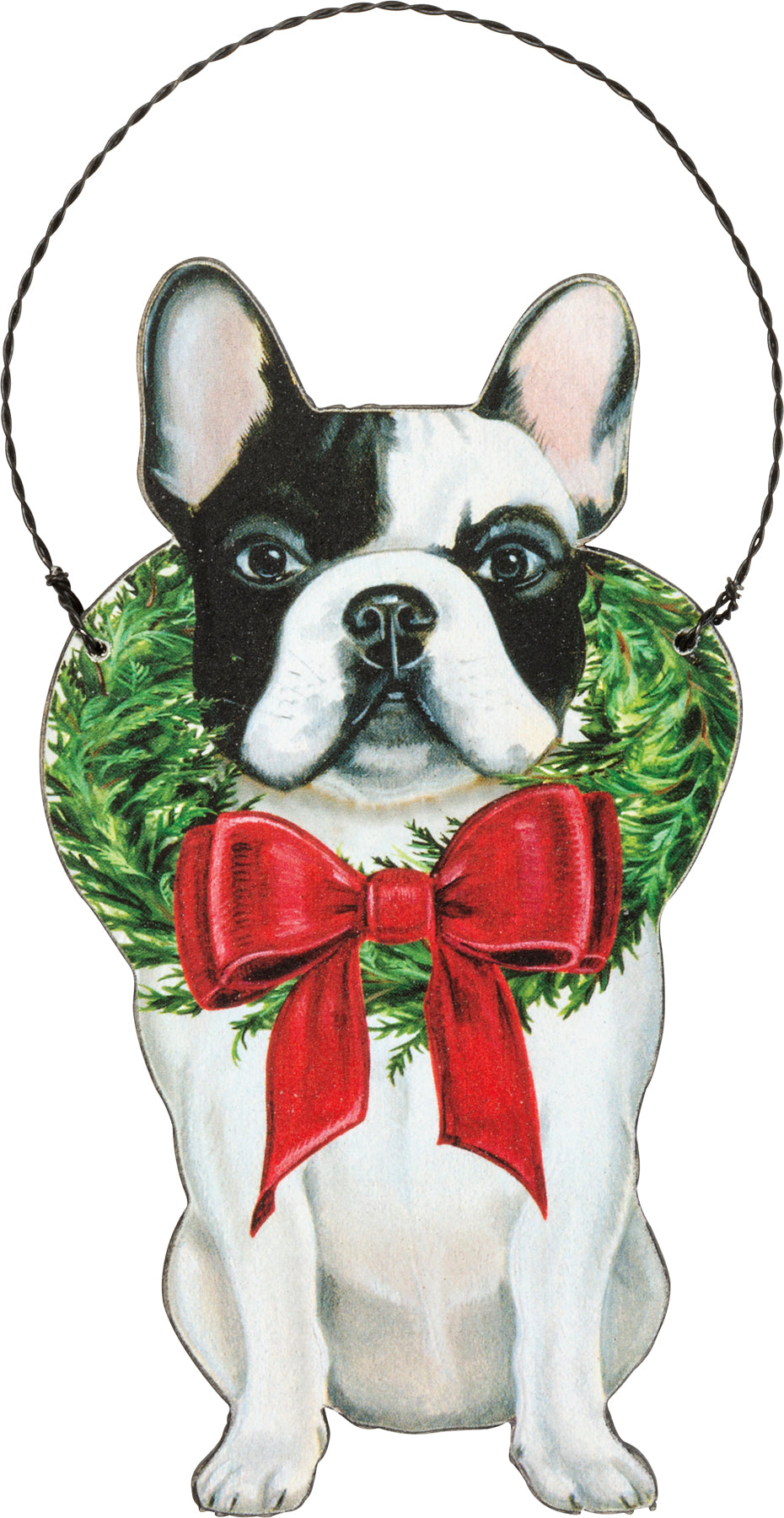 Christmas Frenchie Dog Ornament