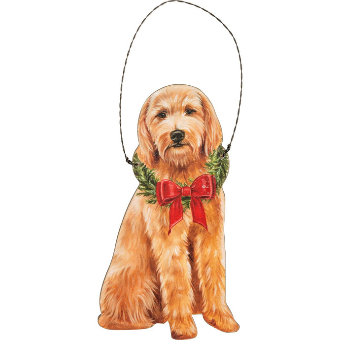 Christmas Doodle Dog Ornament