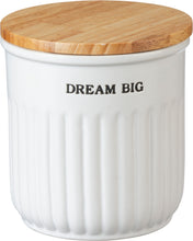 Load image into Gallery viewer, White Ceramic Dream Big Canister Set