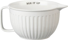 Load image into Gallery viewer, White Ceramic Mixing Batter Bowl