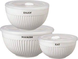 White Ceramic Bowl Set