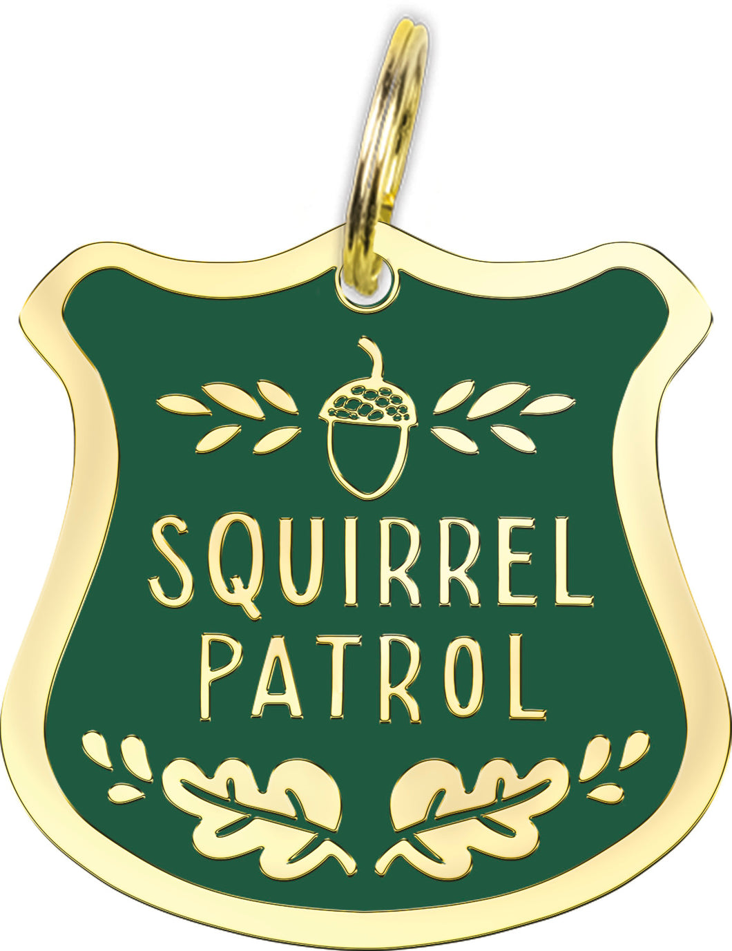 Squirrel Patrol Collar Charm