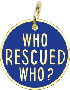 Rescued Who Collar Charm