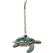 Load image into Gallery viewer, Glass Sea Turtle Ornament