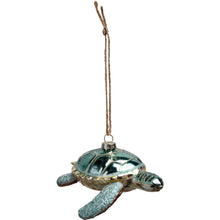 Load image into Gallery viewer, Glass Sea Turtle Ornament