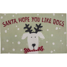 Load image into Gallery viewer, Santa Hope You Like Dogs Rug