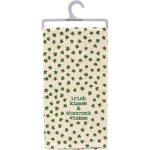 Load image into Gallery viewer, Irish Kisses &amp; Shamrock Wishes Kitchen Towel