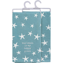 Load image into Gallery viewer, Beach Is My Happy Place Starfish Kitchen Towel