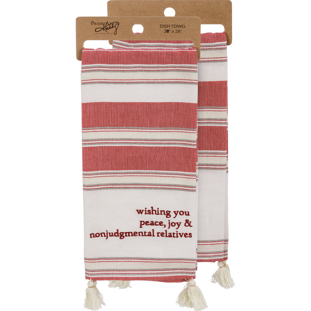 Wishing Nonjudgmental Relatives Kitchen Towel
