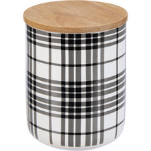 Load image into Gallery viewer, Black Plaid Canister Set SoMag2