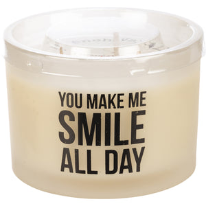 You Make Me Smile All Day Jar Candle