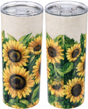 Load image into Gallery viewer, Sunflower Coffee Tumbler