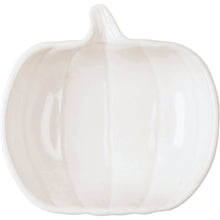 Load image into Gallery viewer, White Ceramic Pumpkin Plate Set