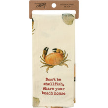 Load image into Gallery viewer, Don&#39;t Be Shellfish Kitchen Towel