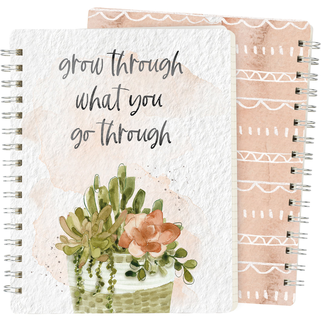 Grow Through What You Go Through Spiral Notebook