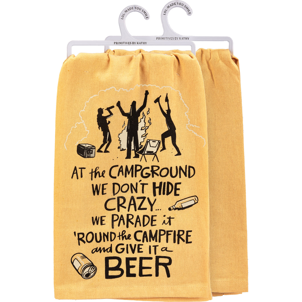 Hide Crazy We Give It A Beer Kitchen Towel