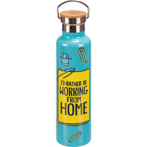 Rather Be Working From Home Insulated Bottle
