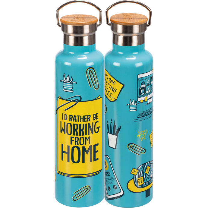 Rather Be Working From Home Insulated Bottle