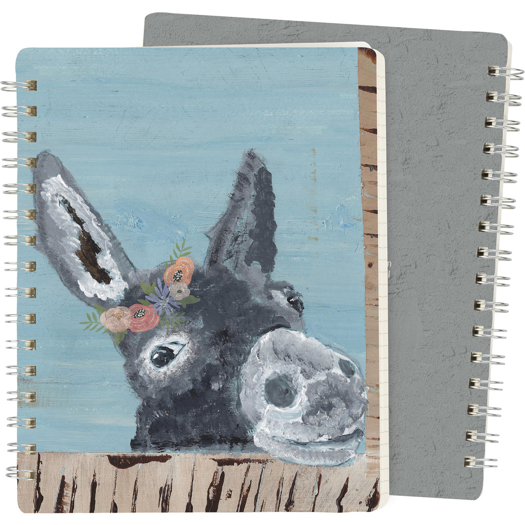 Donkey Spiral Notebook