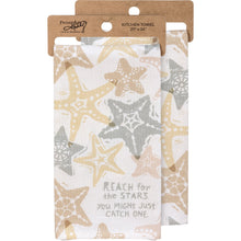 Load image into Gallery viewer, Reach For The Stars Beach Kitchen Towel