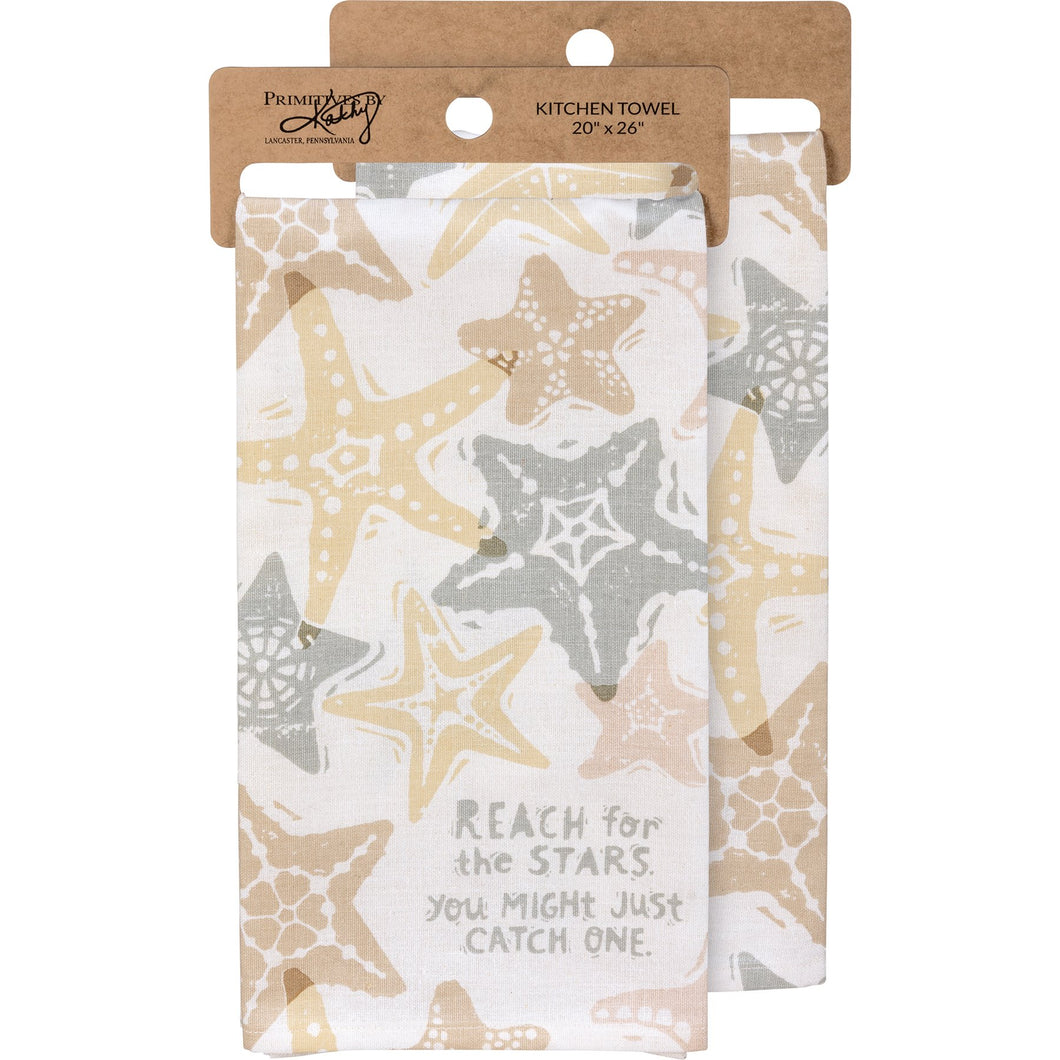 Reach For The Stars Beach Kitchen Towel