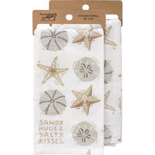 Load image into Gallery viewer, Sandy Hugs Salty Kisses Kitchen Towel
