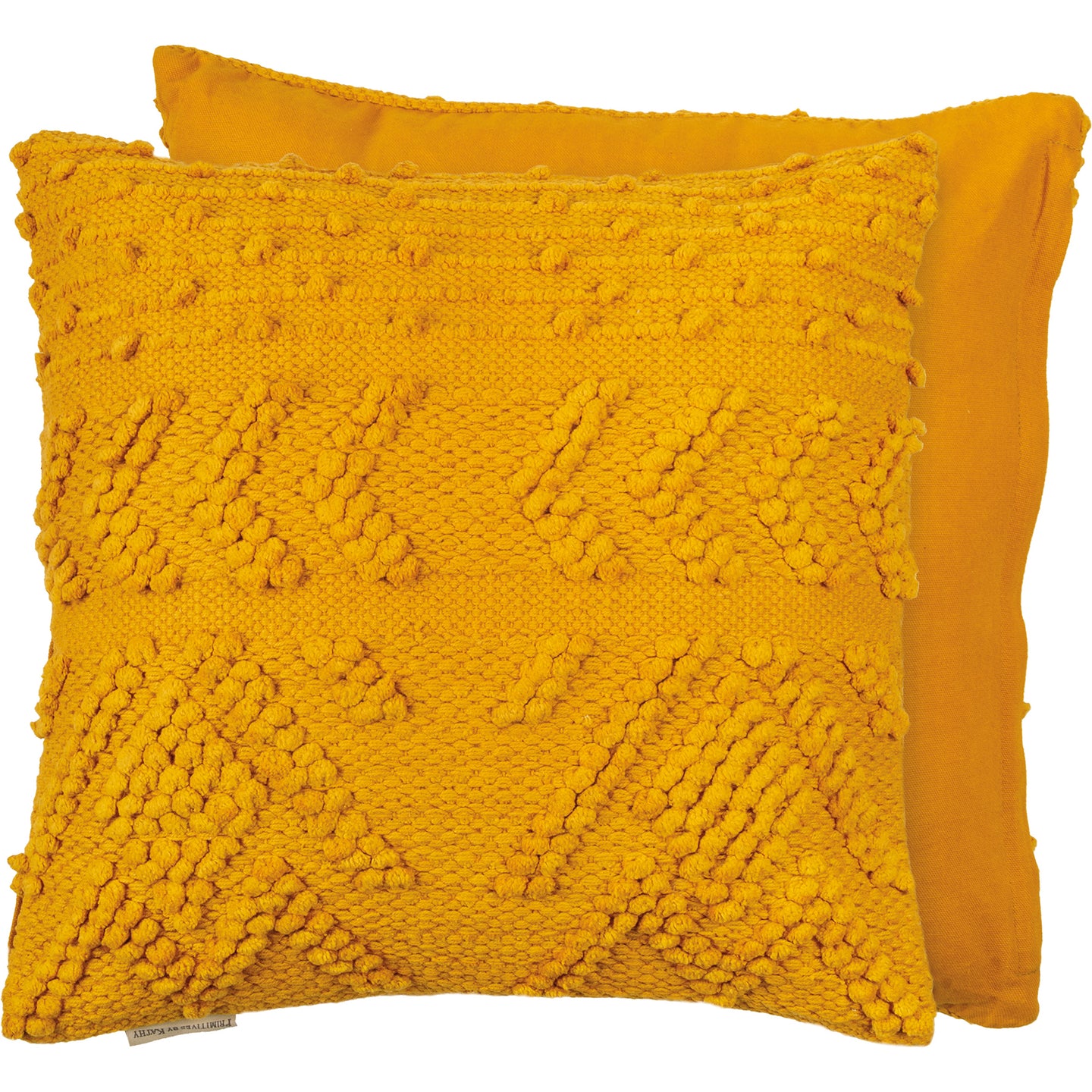 Saffron Yellow Geometric Throw Pillow Set