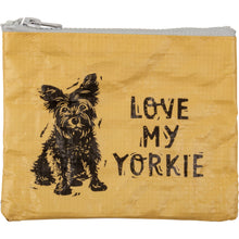 Load image into Gallery viewer, Love My Yorkie Zipper Wallet