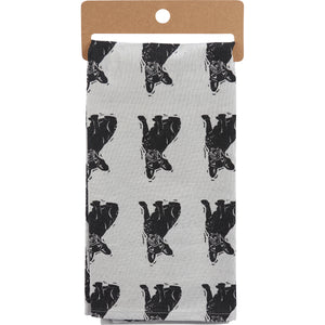 Love And A Frenchie Kitchen Towel