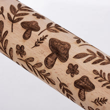 Load image into Gallery viewer, Mushrooms Small Embossing Rolling Pin