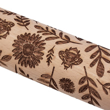 Load image into Gallery viewer, Floral Bee Small Embossing Rolling Pin