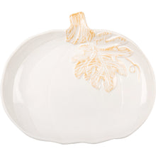 Load image into Gallery viewer, Large White Pumpkin Plate