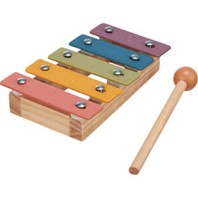 Load image into Gallery viewer, Wooden Painted Rainbow Rainbow Xylophone