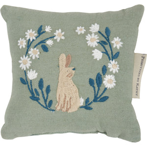Green Soft Bunny Mini Pillow Set