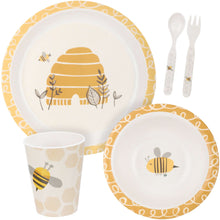 Load image into Gallery viewer, Baby Bees Child Plastic and Bamboo Meal Kit 9 SoMag2