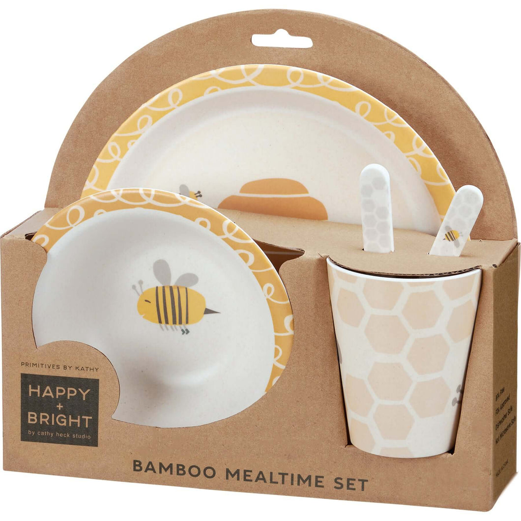 Baby Bees Child Plastic and Bamboo Meal Kit 1 SoMag2