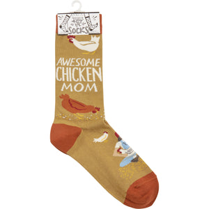 Awesome Chicken Mom Socks