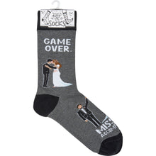 Load image into Gallery viewer, Game Over Mission Accomplished Wedding Socks