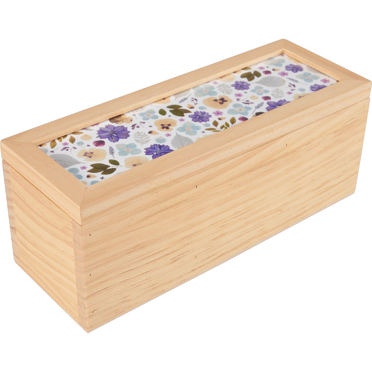 Tea Bag Chest Box with Interior Dividers