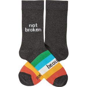 Not Broken Beautiful Socks
