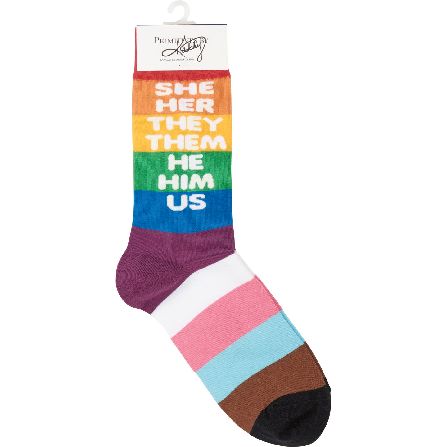 She Her They Them He Him Us Socks