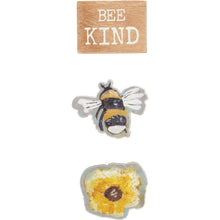 Load image into Gallery viewer, Honey Bee Kind Happy Magnet Set