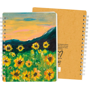 Sunflower Field Spiral Notebook