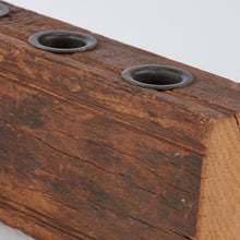 Load image into Gallery viewer, Primitive Wood Candle Holder
