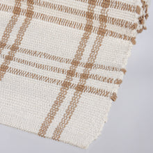 Load image into Gallery viewer, Cream Plaid Rug