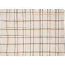Load image into Gallery viewer, Cream Plaid Rug
