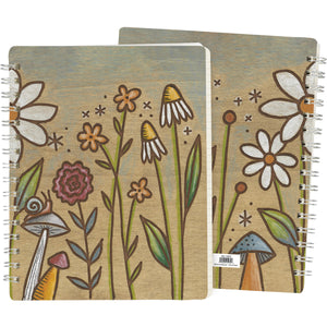 Floral Field Spiral Notebook